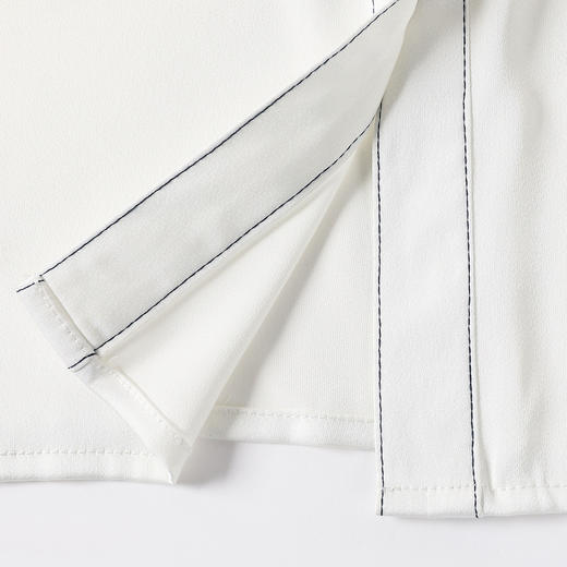 【高定款】罗蒙春秋女士长袖衬衫精致翻领商务通勤洋气质感缎面衬衣女 商品图8