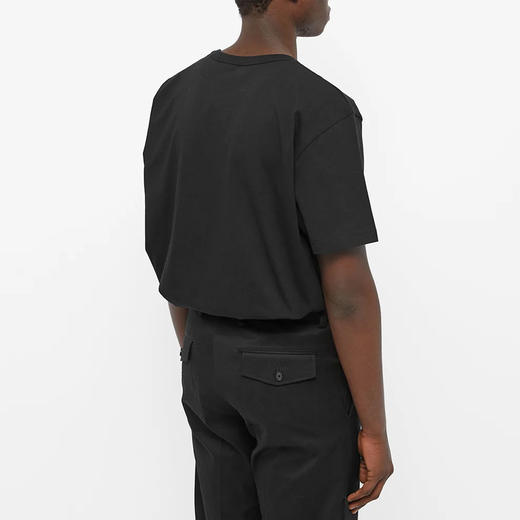 ALEXANDER MCQUEEN 亚历山大麦昆 男士棉质双骷髅徽标圆领短袖T恤 黑色 704987 QTZ08 0901 商品图2