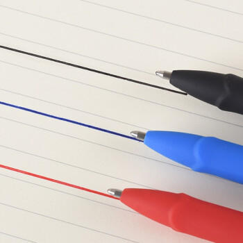 金万年【12支大容量】0.7mm红色中性笔 签字笔 耐磨笔头办公签字笔磨砂笔杆水笔G-1327-003 商品图4