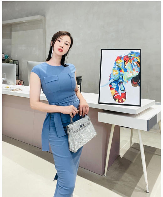 颈袖添香-连衣裙 “书卷气”高知优雅 文艺 J9283682 商品图14