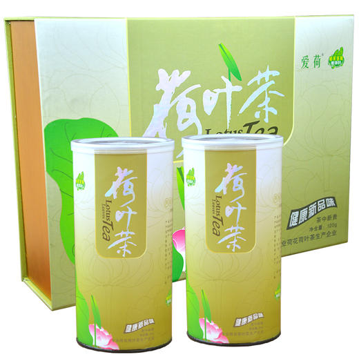 荆裕优选荷叶茶礼盒120克/2罐 商品图0