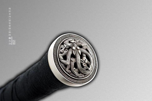 三希堂  绝影系列  银地陨铁櫑具剑  未开刃 商品图6