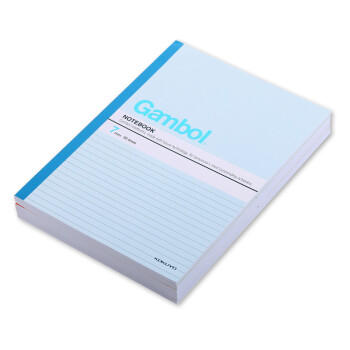 国誉(KOKUYO)B5无线装订本Gambol渡边学生办公笔记本子胶装本 7mm横线 50张/本 6本颜色随机 WCN-G6507 商品图4