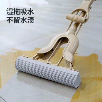 美丽雅胶棉拖把替换头 28cm3个装 窄扣 海绵拖把适用对折挤水海绵拖布 商品图5