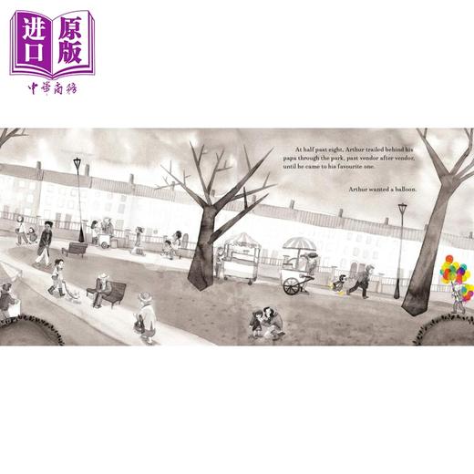 【中商原版】Elizabeth Gilbert Bedia  Arthur Wants a Balloon 亚瑟想要一个气球 英文原版儿童绘本 商品图1