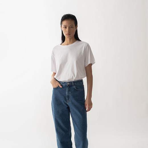 322工房70支长绒棉暗绣花女士T恤 商品图1