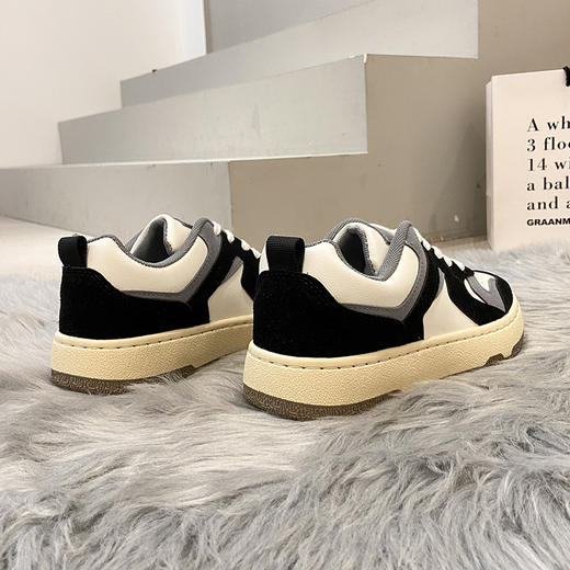 「可盐可甜！种草新鞋履」德训小白鞋 女平底学生韩版板鞋女网红潮休闲鞋女 商品图2