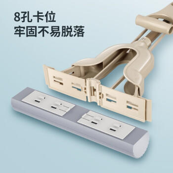 美丽雅胶棉拖把替换头 28cm3个装 窄扣 海绵拖把适用对折挤水海绵拖布 商品图7