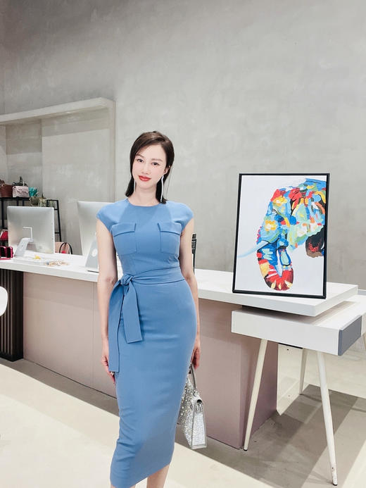 颈袖添香-连衣裙 “书卷气”高知优雅 文艺 J9283682 商品图6