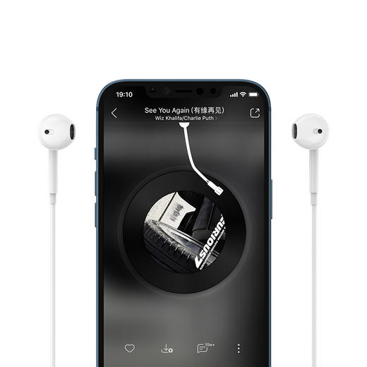 品胜 有线半入耳式Lightning数字有线耳机LT01线控带麦耳机入耳式接口苹果通用 商品图3