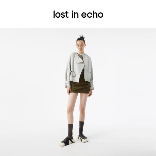 lost in echo 设计师品牌 不对称设计舒适毛毛外穿ins潮女士拖鞋沙发拖 商品图2