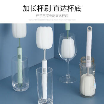 梦庭 长柄刷杯子神器洗洗杯子刷茶水杯缝隙刷吸管刷奶瓶刷 2支装 商品图1