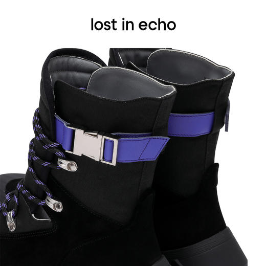 lost in echo Player系列户外风格绗棉填充帆布高帮运动鞋短靴 商品图5
