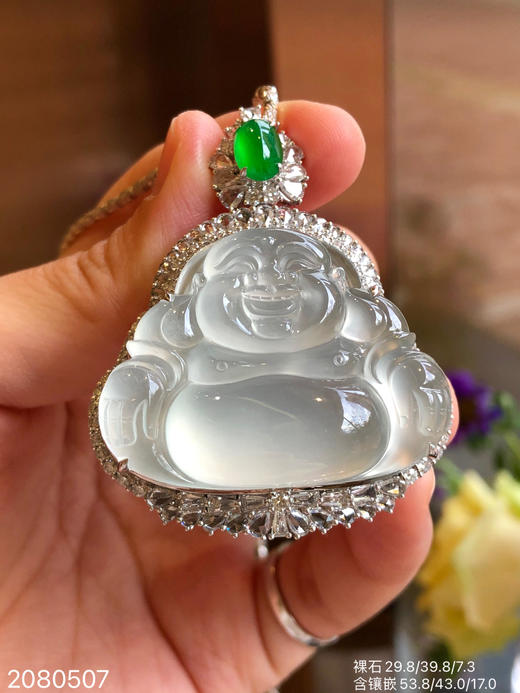 2080507，玻璃佛公吊坠。具体价格微信咨询 商品图3