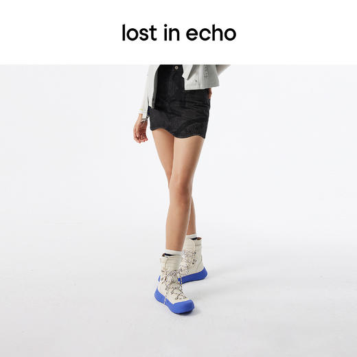 lost in echo Player系列户外风格绗棉填充帆布高帮运动鞋短靴 商品图3