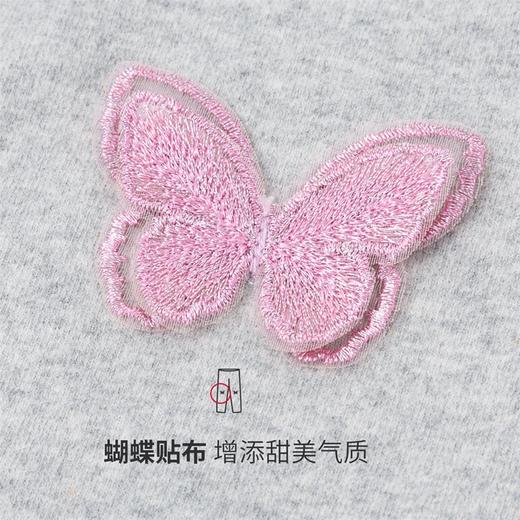 贝贝怡童装新款打底裤女童蝴蝶休闲长裤春秋磨毛裤子 商品图8