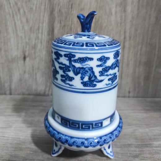 柴窑青花福寿香薰 商品图0