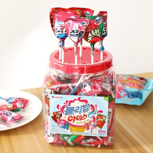 韩国进口lotte乐天洛丽波棒棒糖冰淇淋儿童水果可乐味西瓜糖果 商品图3