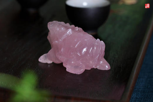 天然粉晶龙龟摆件 商品图3