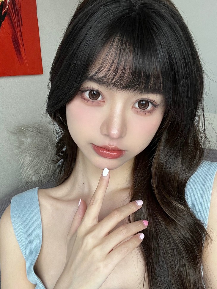 LitchiCream年抛隐形眼镜 蜜桃雪山14.2mm 1副/2片-VVCON美瞳商城20