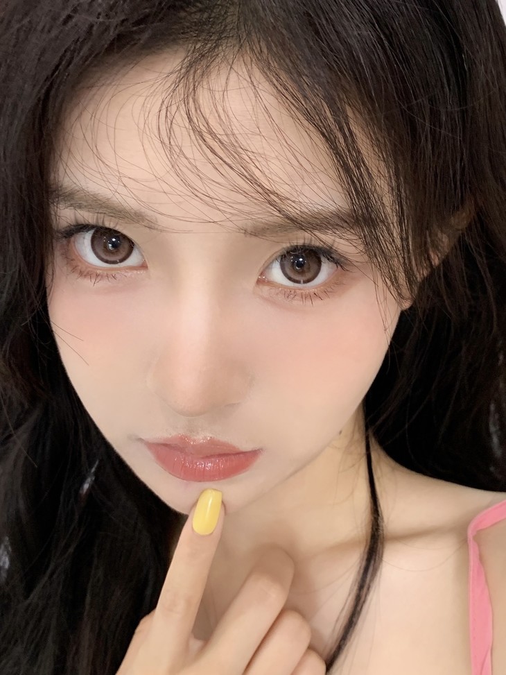 LitchiCream年抛隐形眼镜 蜜桃雪山14.2mm 1副/2片-VVCON美瞳商城11