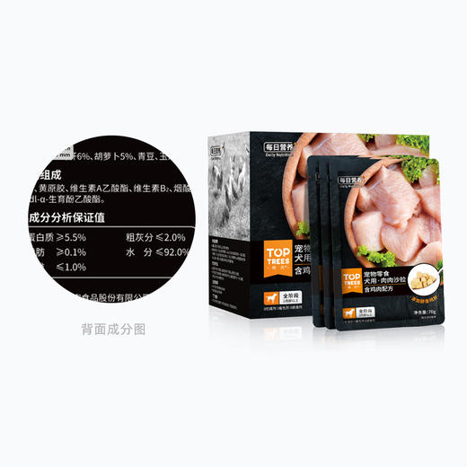 Toptrees狗狗零食罐头幼犬成犬湿粮妙鲜肉包肉沙拉70g*12袋 商品图4