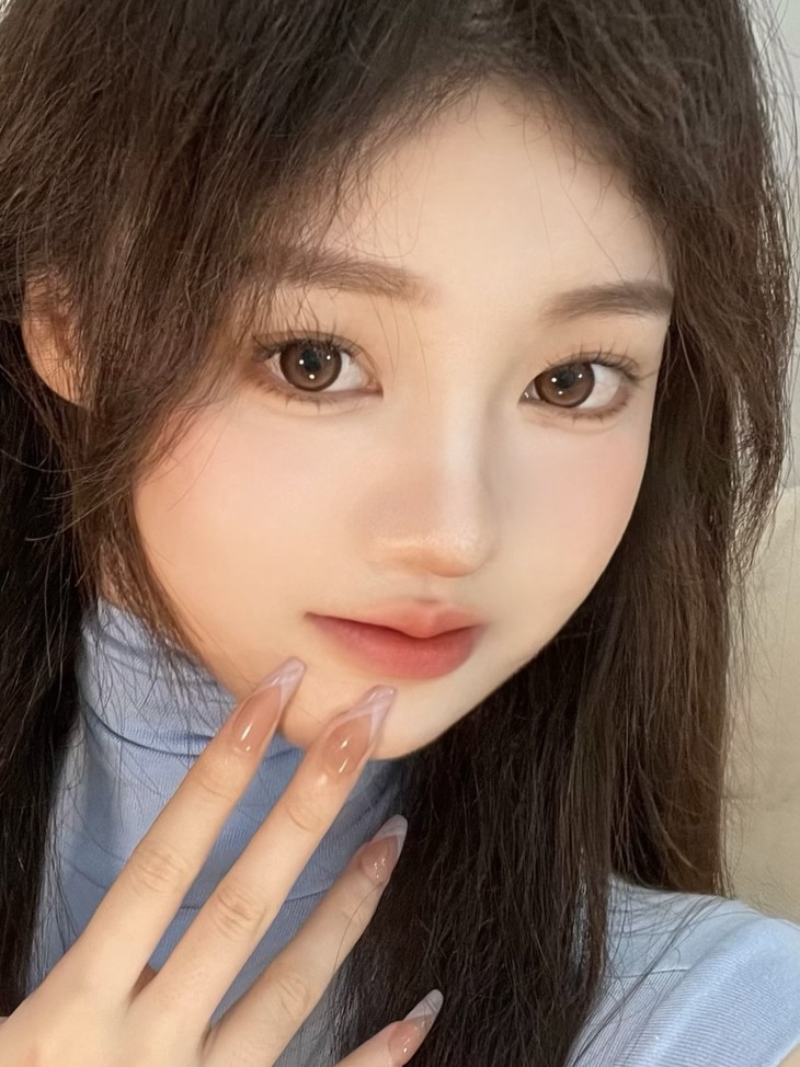 LitchiCream年抛隐形眼镜 蜜桃雪山14.2mm 1副/2片-VVCON美瞳商城23
