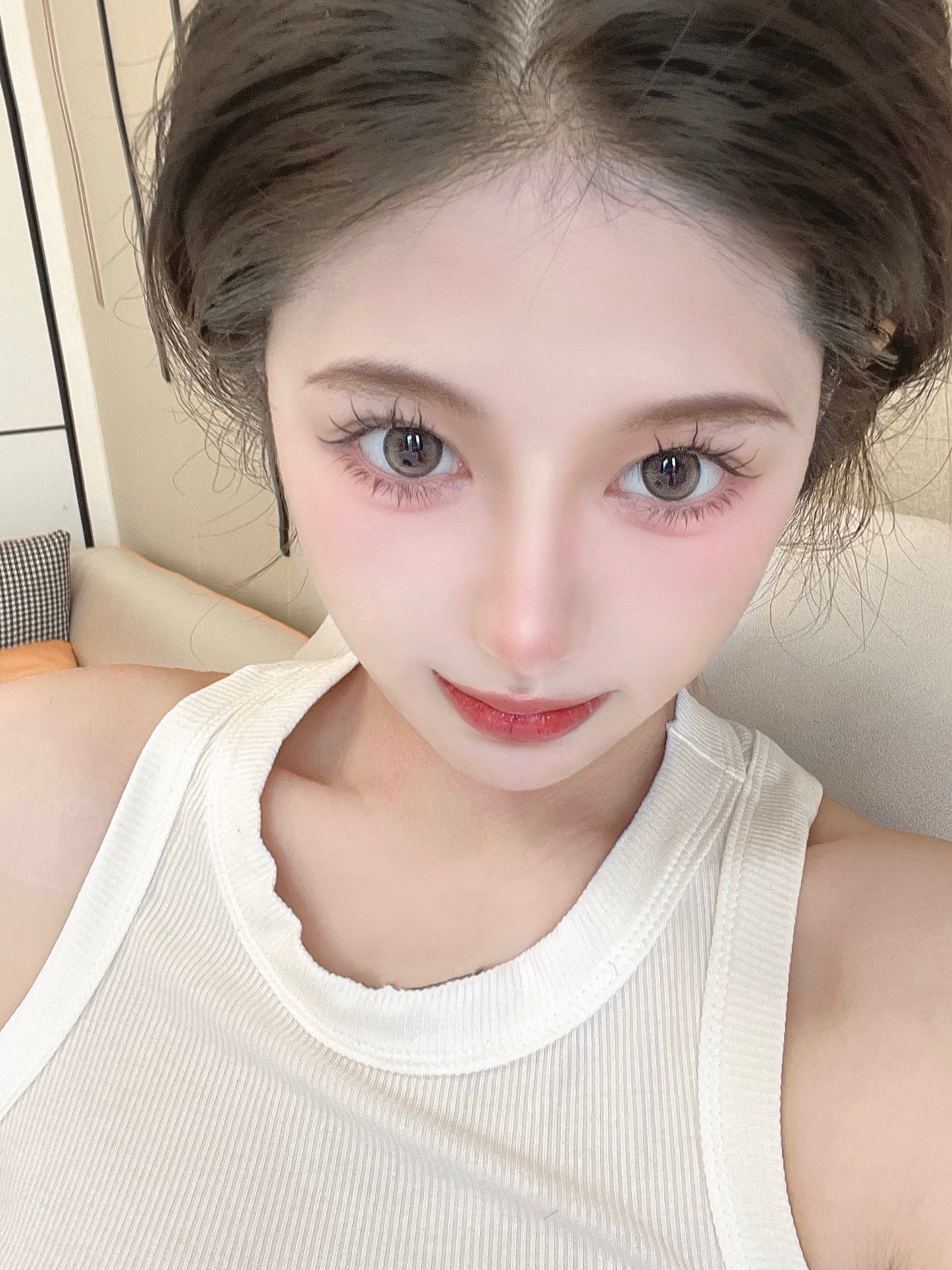 LitchiCream年抛隐形眼镜 青提龙井14.2mm 1副/2片-VVCON美瞳商城13