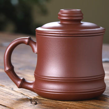 君礼轩紫砂杯宜兴手工三件套茶杯茶水分离功夫茶具礼盒装节节高升480ml 商品图0