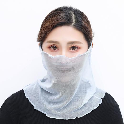 NL-多功能围脖真丝围脖女面罩桑蚕丝脖套假领子夏季遮阳骑行口罩围巾丝巾小领巾 商品图5