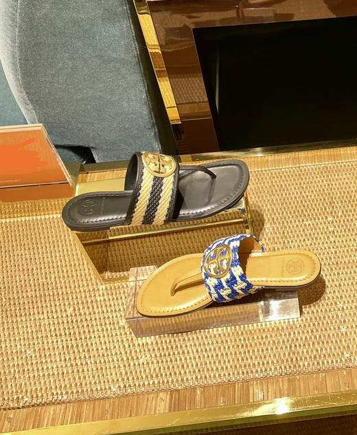 特价¥1280🉐️Tory Burch TB 圆金标 夹脚皮凉拖 商品图1