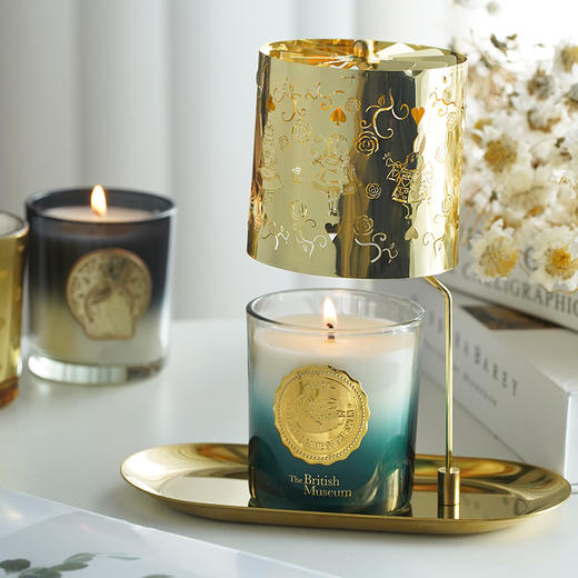 大英博物馆 爱丽丝滚筒走马灯香薰蜡烛配件套装 蜡烛氛围灯罩托盘 商品图2