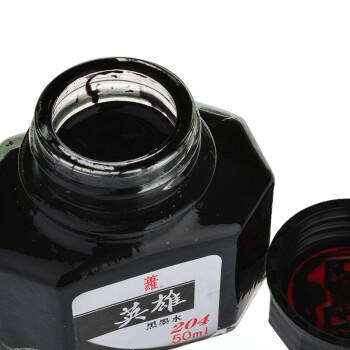 英雄（HERO） 钢笔/签字笔墨水非碳素墨水50ml黑色英雄墨水204 商品图0