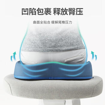 佳奥 坐垫腰部靠垫座椅腰垫办公室腰靠呵护背腰靠枕久坐神器屁垫椅垫 商品图2