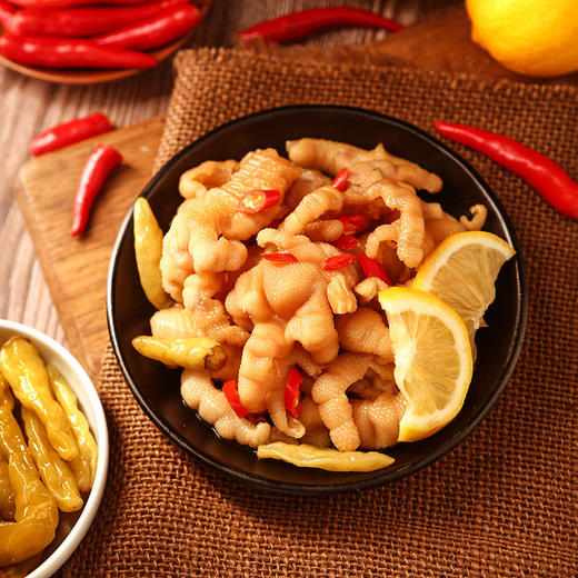 【买二送一！酸辣柠檬无骨凤爪】各大主播推荐，酸甜微辣鸡爪，脆爽可口，原汁原味！你确定不来吃吗？-健康 商品图3