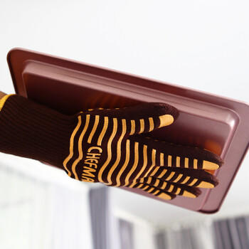 学厨防烫手套  五指硅胶防滑隔热耐高温手套 烤箱用烘焙工具 单只装 商品图6