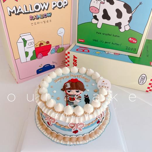 泡泡玛特复古蛋糕（可换娃娃）-低糖处理无添加 商品图1