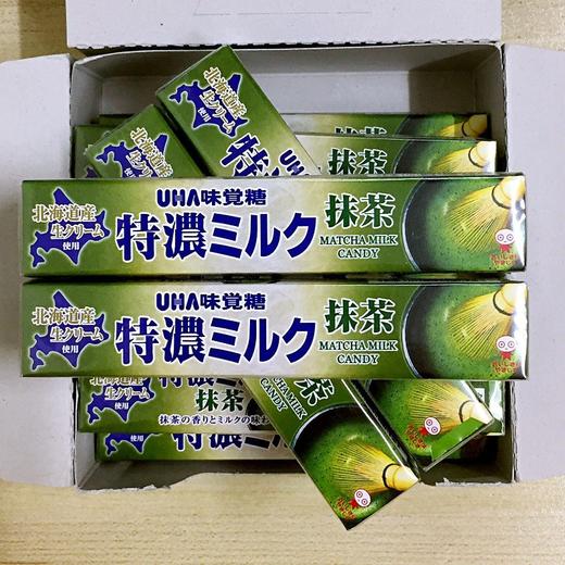 日本进口悠哈Uha特浓牛奶糖抹茶草莓味盐奶牛奶味咖啡味硬糖37g 商品图3