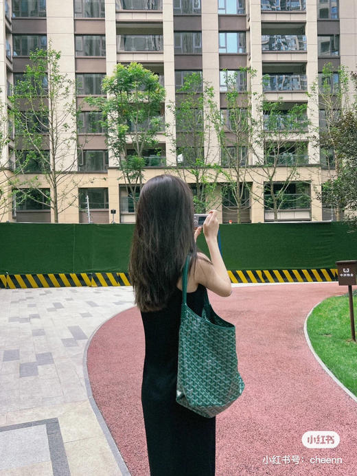 goyard hobo拉链托特-绿色 商品图3