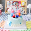 小猪佩奇的一家蓝色系蛋糕 商品缩略图0