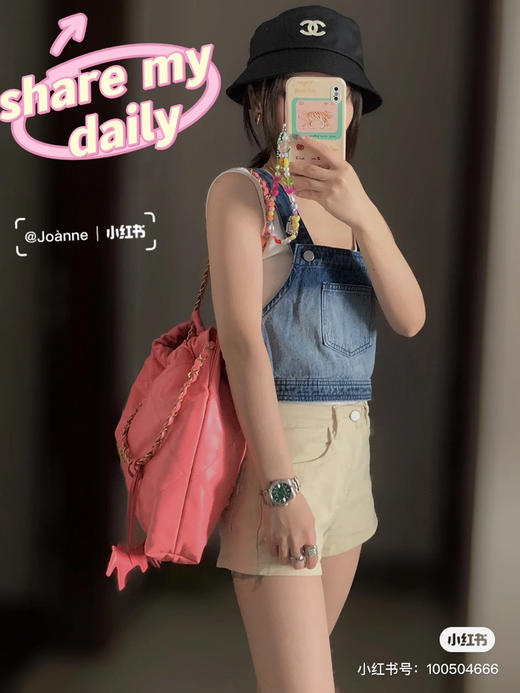 2022S春夏22 bag购物袋-蜜桃粉 商品图7