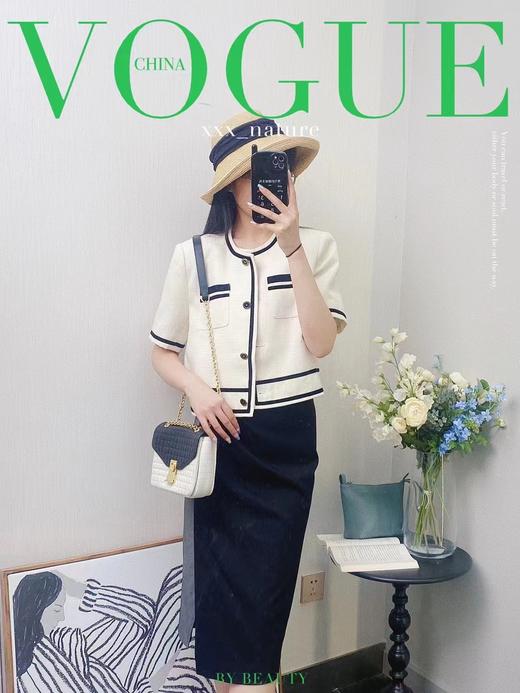 QG9532#华夫格小外套 商品图0