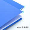 得力（deli）A4金属单强力夹+插页袋文件夹 票夹大容量试卷资料档案合同夹诗朗诵签约夹板办公用品 5301蓝色 商品缩略图4