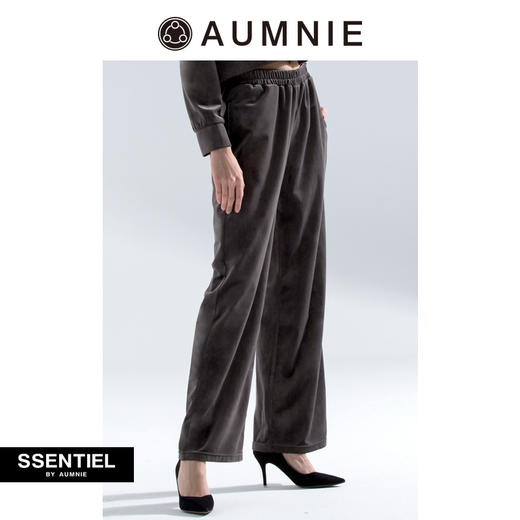 丝绒阔腿长裤 / VELOUR WIDE LEG PANTS 商品图1