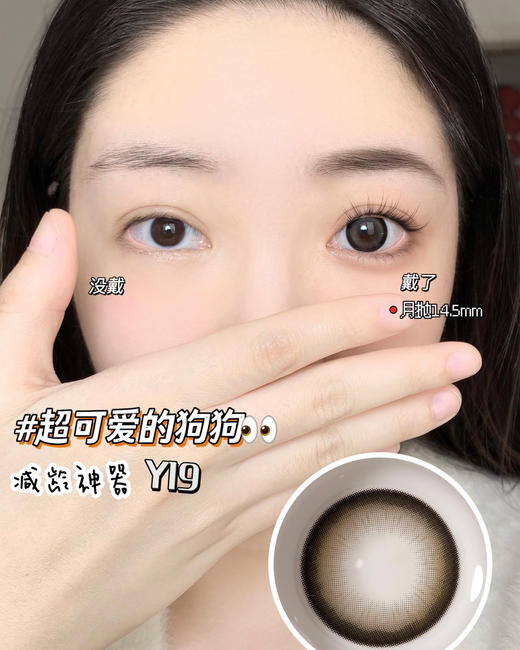（月抛）Lillilly Y-19麻薯团 14.5mm 着色14.0mm 商品图0