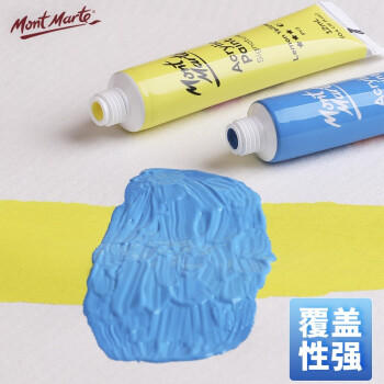 蒙玛特(MontMarte)丙烯颜料24色12ml美术丙烯画颜料diy色彩涂鸦手绘墙绘防水颜料PMHS0034美育工具 商品图1