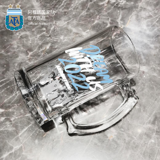 阿根廷国家队官方商品丨球迷啤酒杯扎啤杯世界杯助威高脚果汁杯 商品图4