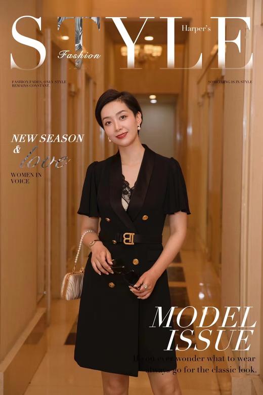 QG22070#巴尔曼喇叭袖连衣裙 商品图0