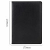 得力（deli）16K大号商务皮面笔记本会议记事本文具办公用品112张/本 黑色3161 商品缩略图0