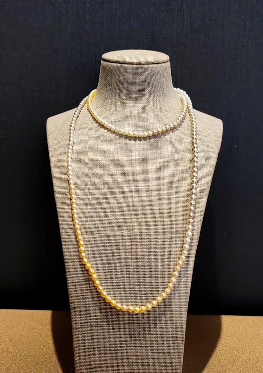 5-5.5mm直径四色渐变神仙彩虹珍珠链 商品图8